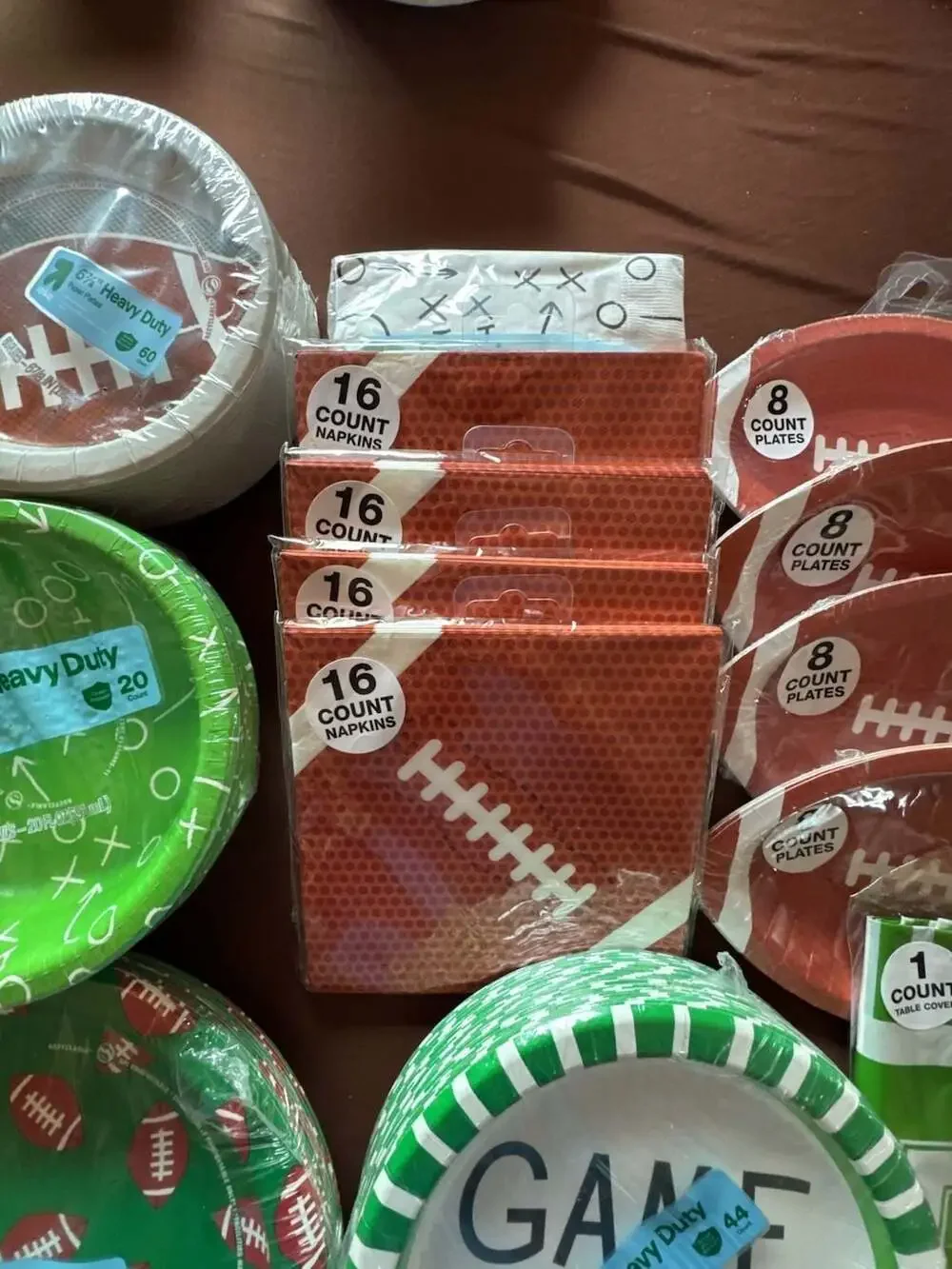 #430 Football Game Day Party Supplies Bundle